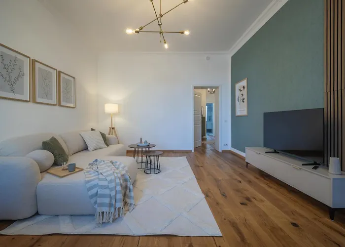 شقة Goethe Palais Am Grossen Garten, Arbeitsplatz, Ruhig, Max 6p, Smart-tv, Eigener Parkplatz دريسدن